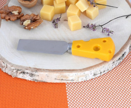 Нож-лопатка 12,5*3,5 см для полутвердых сыров Сырный ломтик DA50-138