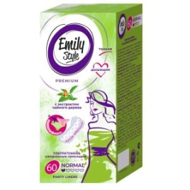 Emily STYLE Multiform DEO прокладки ежедневные, 60 шт, ультратонкие, ароматизированные, чайное дерев