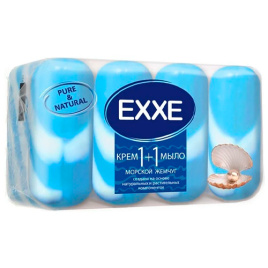 Мыло EXXE 1+1 блок 4Х90 гр Морской жемчуг (синее)