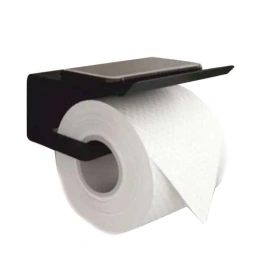 Держатель для туалетной бумаги лофт-арт №3 160х110х85мм черный блистер