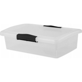 Ящик для хранения 7,0 л Keeplex Vision 35х23,5х14,8см с защелками и ручкой прозрачный кристалл