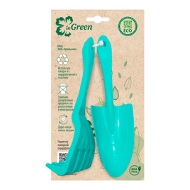 Набор садовых инструментов (грабельки лопатка)  InGreen for Green Republic Голубой жасмин