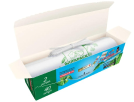 Пакеты для замораживания продуктов 20*30 см 40 шт рулон 2 литра (Уфа Пак)