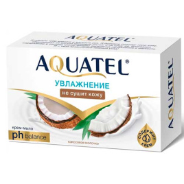 Крем-мыло ВЕСНА "Aquatel" кокосовое молочко, 90 гр