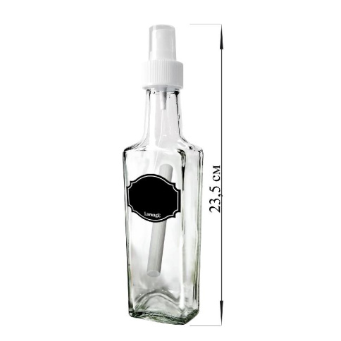  Бутылка 250 мл с кнопочным дозат для масла/соусов и мел для маркировки Меловой дизайн фото 1