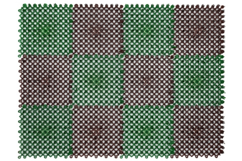  Щетинистое покрытие модульная 42Х56 см из 12-ти сегментов черно-зеленый фото 1