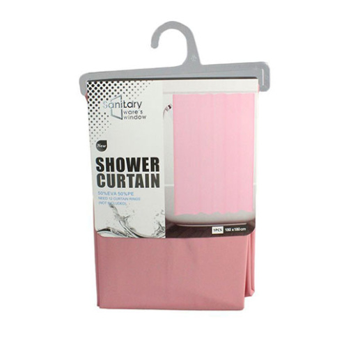  Штора для ванной PEVA 180*180 50%EVA/50%PE светло-розовая JC-12126 фото 1