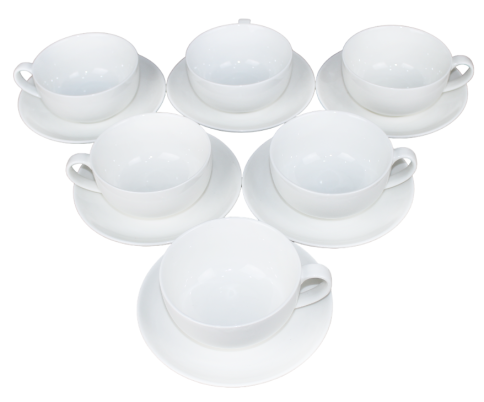  Набор чайный 12 предметов: чашка 300 мл - 6шт, блюдце 15,6 см - 6шт фото 1