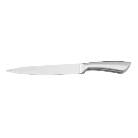 Нож 32,7 см для нарезки, металлическая ручка фото 1