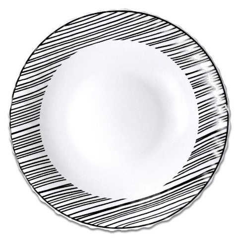  Тарелка суповая круглая d=21,5 см Штрих фото 1