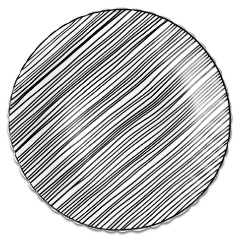  Тарелка плоская круглая d=19 см Штрих фото 1