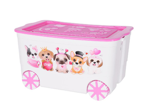  Ящик Kidsbox для игрушек на колёсах в ассорт фото 1