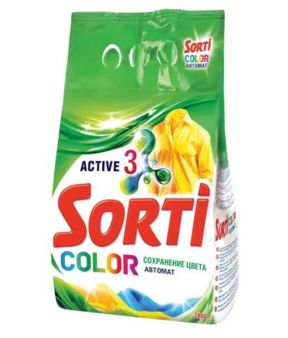  Стиральный порошок SORTI Color Автомат м/у 2200г фото 1