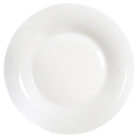  Тарелка плоская круглая d=22,5 см, белье фото 1