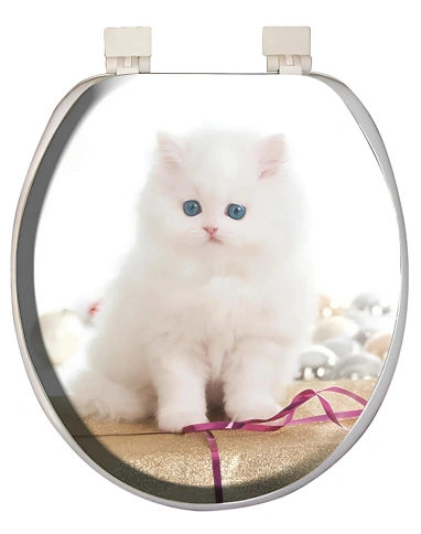  Сиденье для унитаза, мягкое, с крышкой 3340 Котенок 2 фото 1