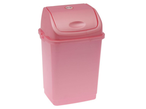  Контейнер для мусора 8,0 л Камелия розовый перламутр фото 1