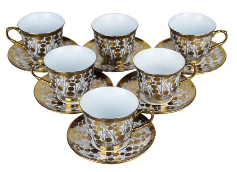  Набор чайный 12 предметов: чашка 180 мл - 6шт, блюдце 13,5 см - 6шт фото 1
