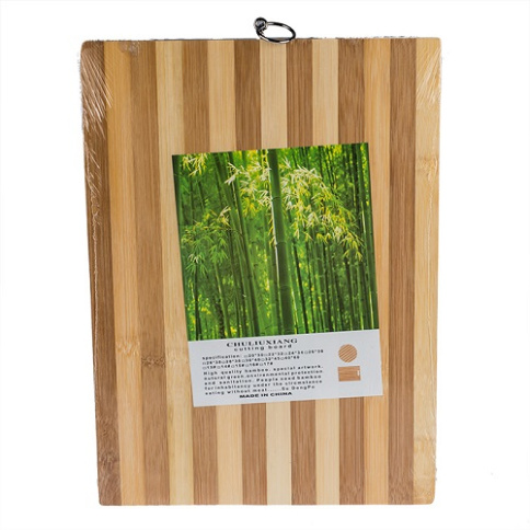  Доска разделочная бамбук 24*34*1,3см полоска фото 1
