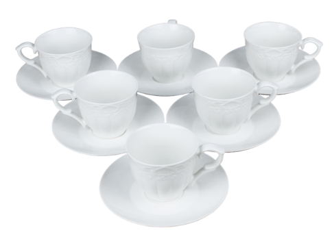  Набор чайный 12 предметов: чашка 250 мл - 6шт, блюдце 15,5 см - 6шт фото 1
