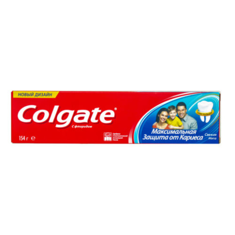 Зубная паста COLGATE Максимальная защита от кариеса. Свежая мята (синяя) 100 мл фото 1