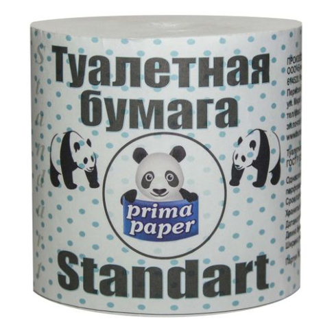  Бумага туалетная Prima Paper Стандарт, 10х10см без втулки  фото 1