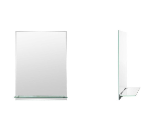  Зеркало прямоугольное 360*500 мм с полкой фото 1