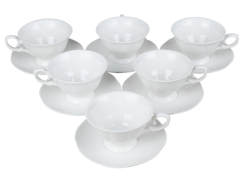  Набор чайный 12 предметов: чашка 200 мл - 6шт, блюдце 14,5 см - 6шт фото 1