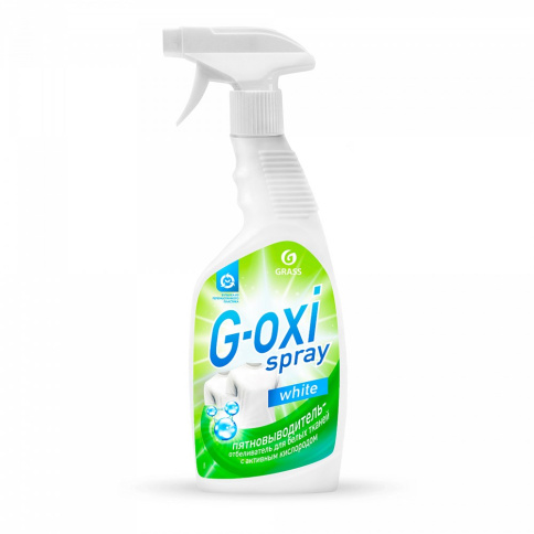  Пятновыводитель Grass G-oxi 600 мл для белого белья (курок) фото 1
