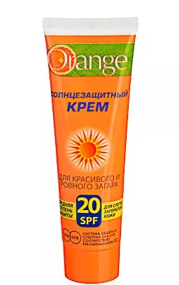  Крем солнцезащитный для загара "orange" spf 20, 90мл фото 1