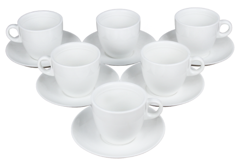  Набор чайный 12 предметов: чашка 260 мл - 6шт, блюдце 15,5 см - 6шт фото 1