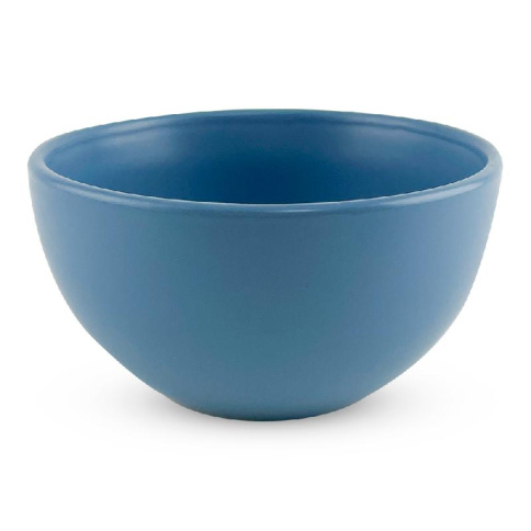  Салатник круглый d=14 см, 620 мл, цвет синий матовый фото 1