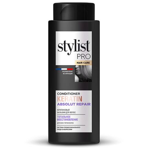  Бальзам для волос кератиновый тотальное восстановление серии STYLIST PRO hair care 280мл фото 1