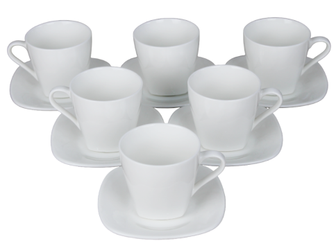  Набор чайный 12 предметов: чашка 220 мл - 6шт, блюдце 12,6 см - 6шт фото 1