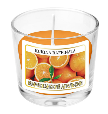  Свеча в стакане Алания ароматическая, Марокканский апельсин фото 1