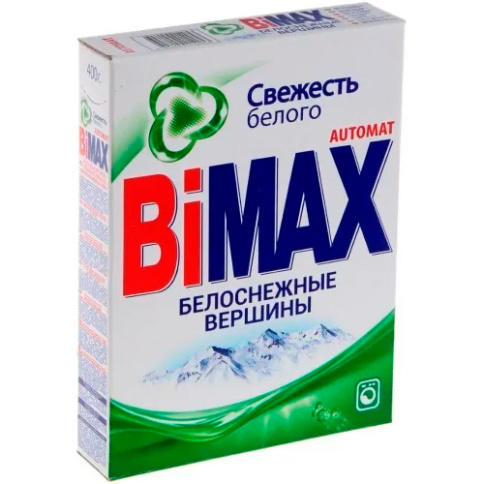  Стиральный порошок BIMAX Белоснежные вершины автомат 400гр фото 1