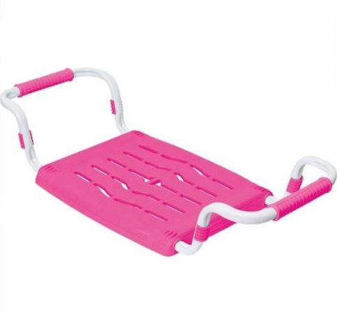  Сиденье в ванну раздвижное 650-700*290*140 мм розовый фото 1