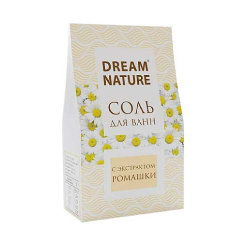  Dream nature Соль для ванн с экстрактом ромашки 500 г (картон) фото 1