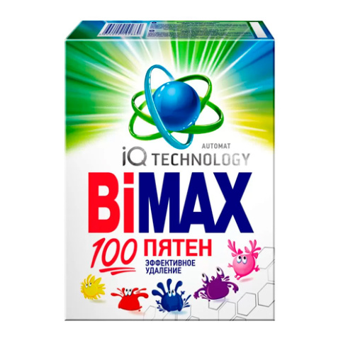  Стиральный порошок BIMAX 100 пятен автомат 400гр фото 1