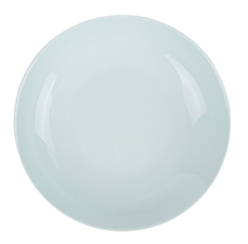  Тарелка плоская круглая d=18,5 см, голубой фарфор фото 1