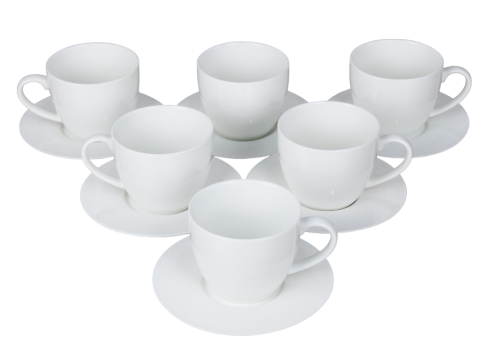  Набор чайный 12 предметов: чашка 230 мл - 6шт, блюдце 13,6 см - 6шт фото 1