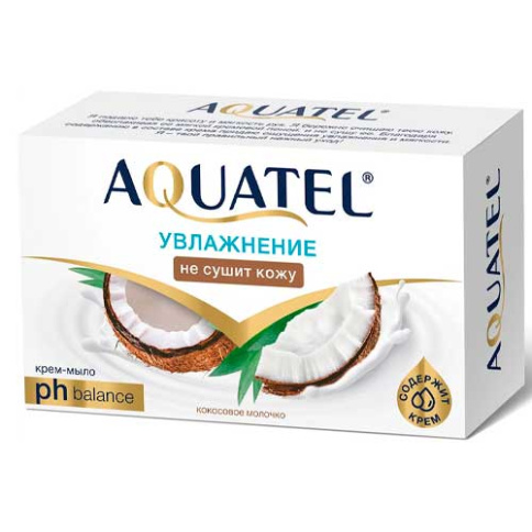  Крем-мыло ВЕСНА "Aquatel" кокосовое молочко, 90 гр фото 1