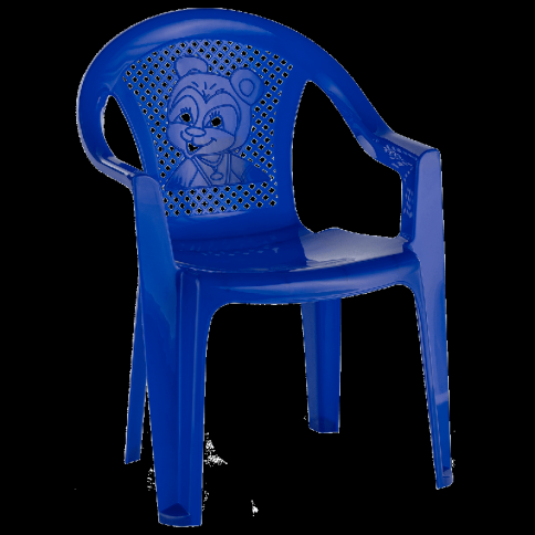  Кресло детское 380х320х530мм Мишутка синий фото 1